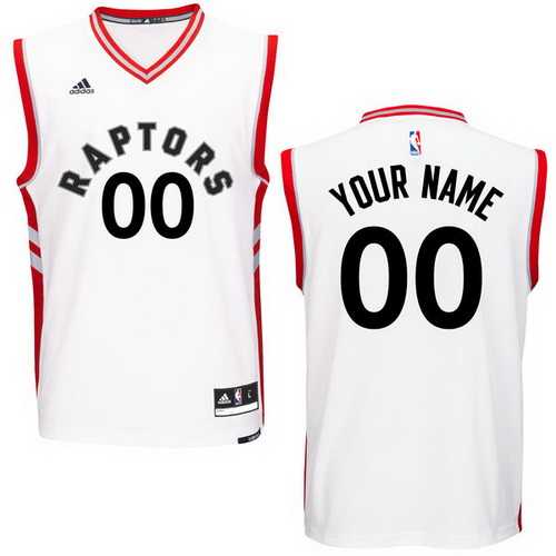 Men & Youth Customized Toronto Raptors adidas New White Home Revolution 30 Swingman Jersey